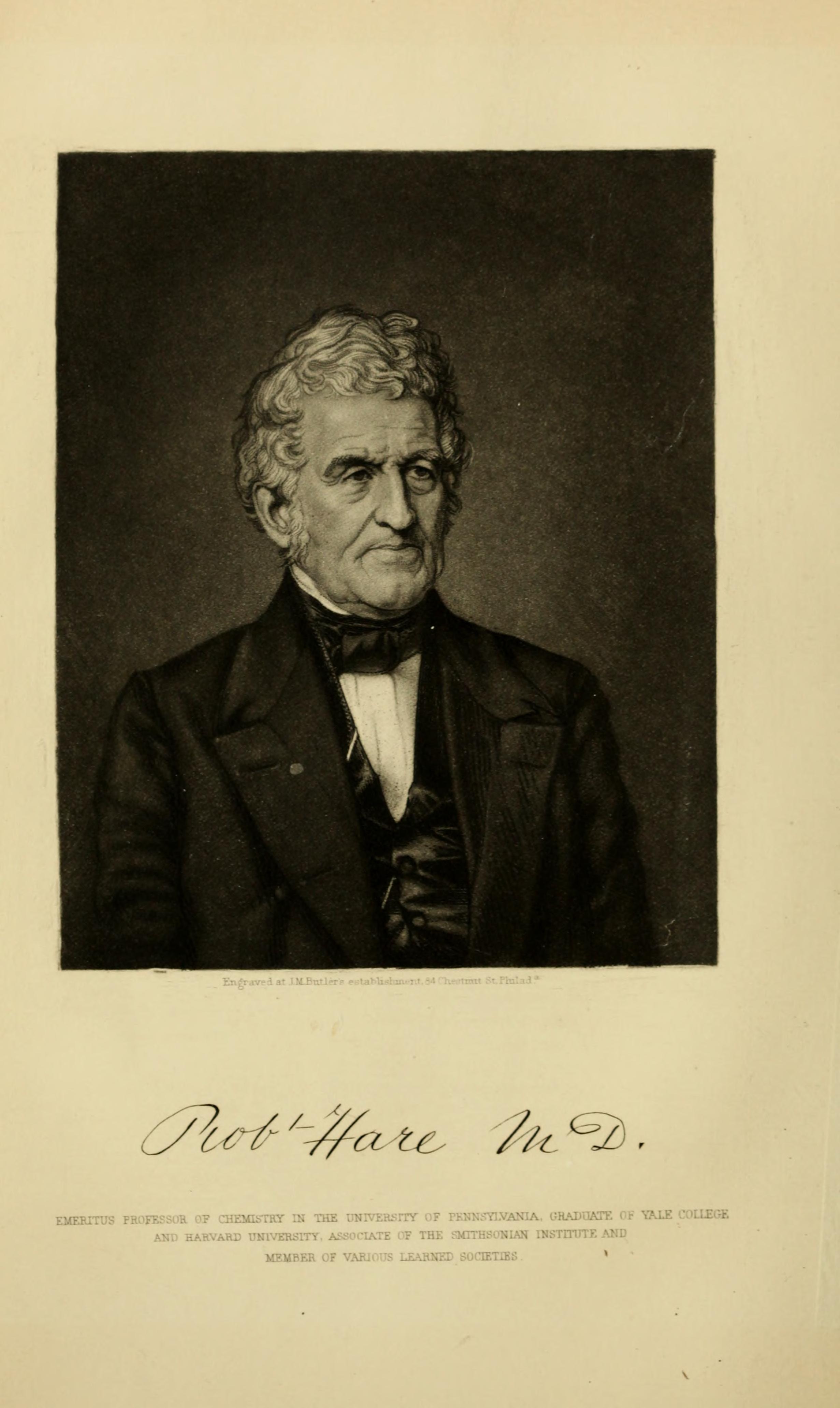 Robert Hare, M.D. (1781–1858)